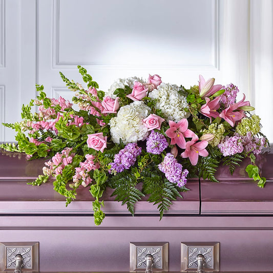 Life's Gratitude Casket Spray – BLOOMERS FLOWERS & GIFTS, Campbell CA