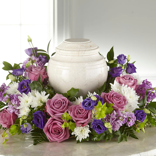 Blooming Sympathy Cremation Adornment – BLOOMERS FLOWERS & GIFTS, Campbell CA