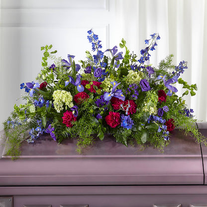 Always Treasured Casket Spray – BLOOMERS FLOWERS & GIFTS, Campbell CA