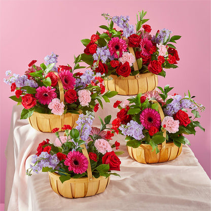 Pink Picnic Basket – BLOOMERS FLOWERS & GIFTS, Campbell CA