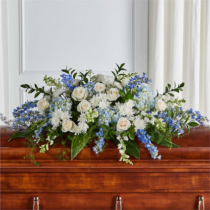 Timeless Essence Casket Spray – BLOOMERS FLOWERS & GIFTS, Campbell CA