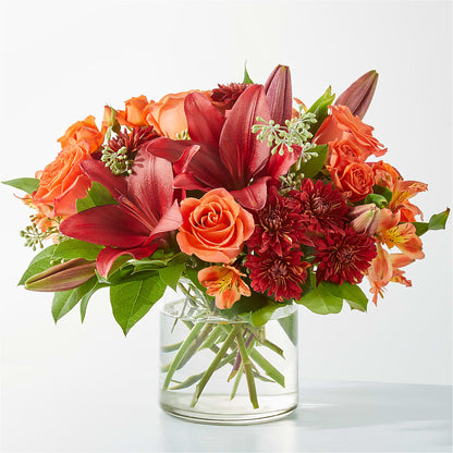 Crimson Leaves Bouquet – BLOOMERS FLOWERS & GIFTS, Campbell CA