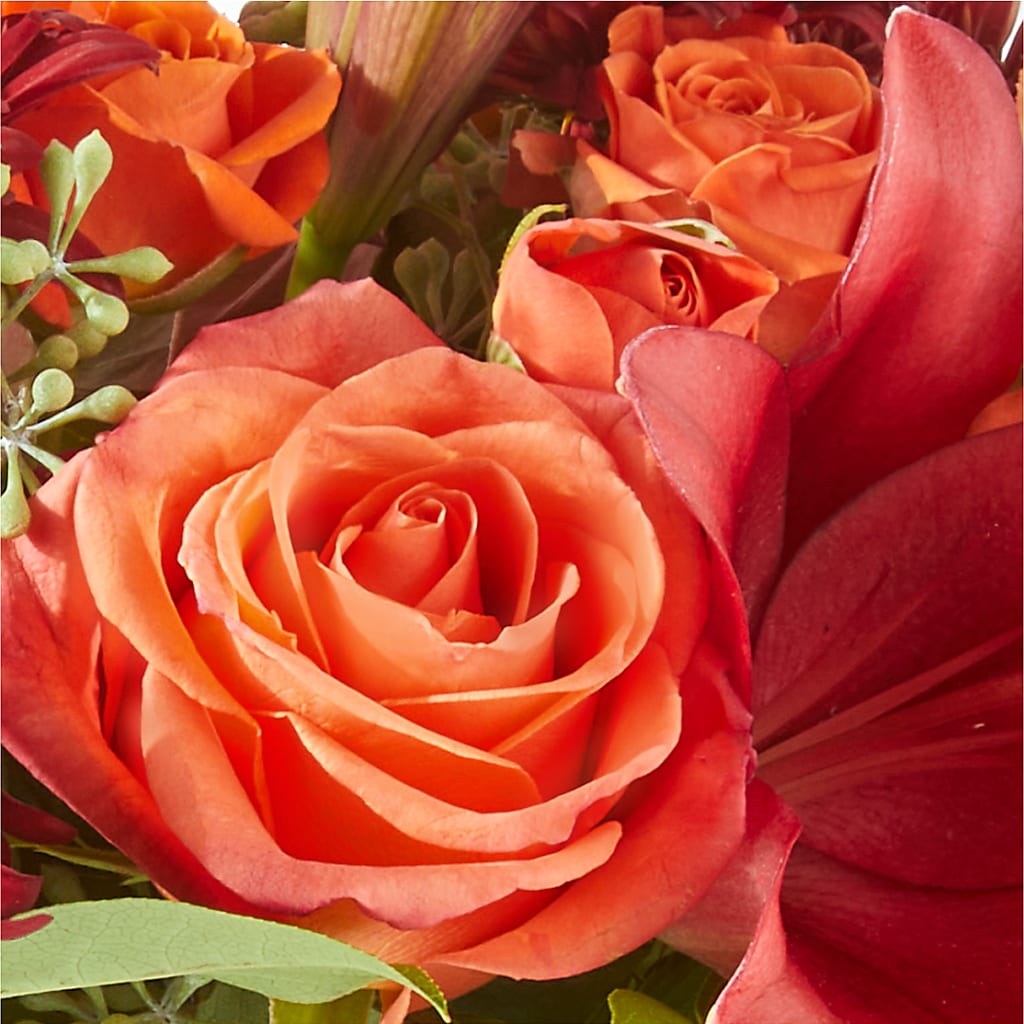 Crimson Leaves Bouquet – BLOOMERS FLOWERS & GIFTS, Campbell CA