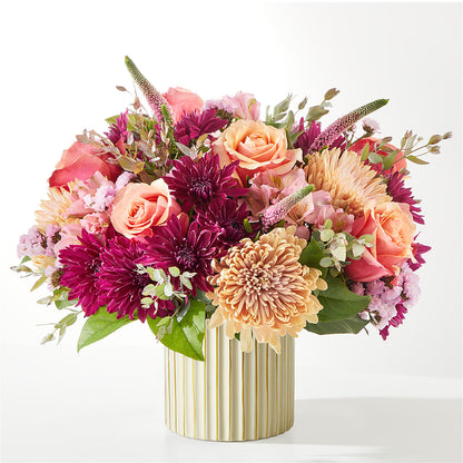 Berry Cobbler Bouquet with Ivory Vase – BLOOMERS FLOWERS & GIFTS, Campbell CA