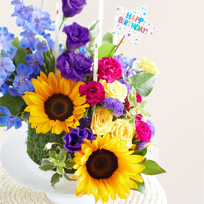 Star of the Day Floral Cake – BLOOMERS FLOWERS & GIFTS, Campbell CA