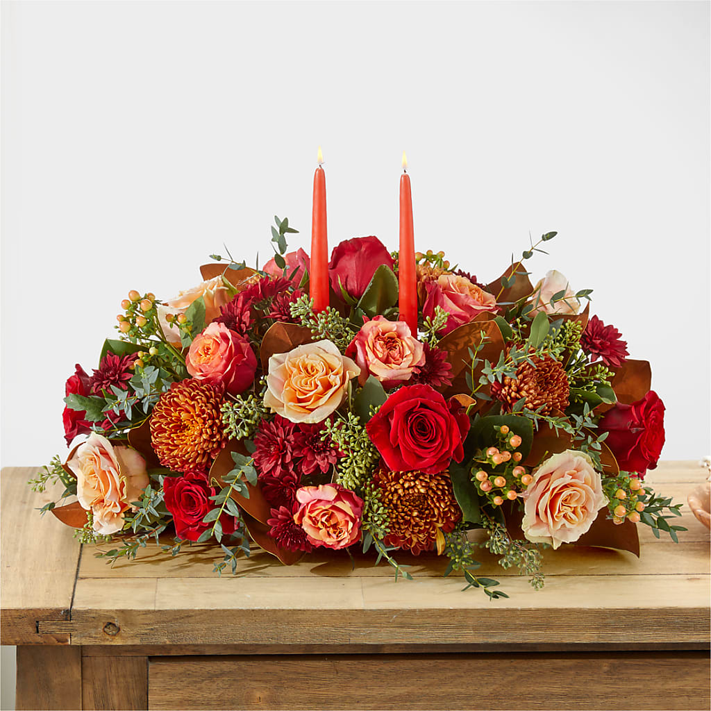 Gather Near Centerpiece – BLOOMERS FLOWERS & GIFTS, Campbell CA