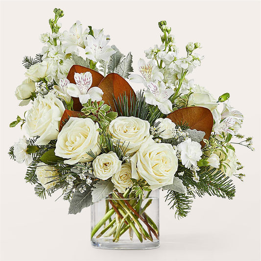 Fresh Snowfall Bouquet – BLOOMERS FLOWERS & GIFTS, Campbell CA